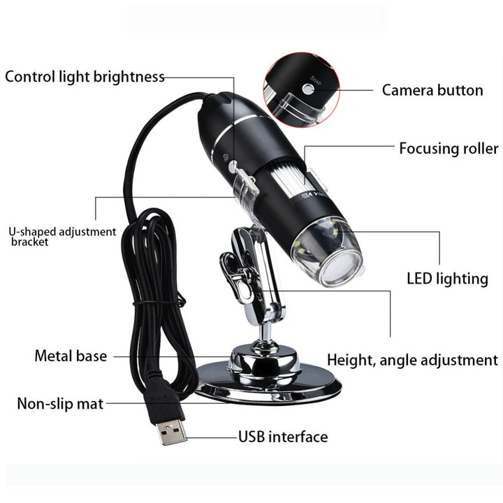 Portable Digital Microscope Camera 3 in1 Type-C USB - MagiLens